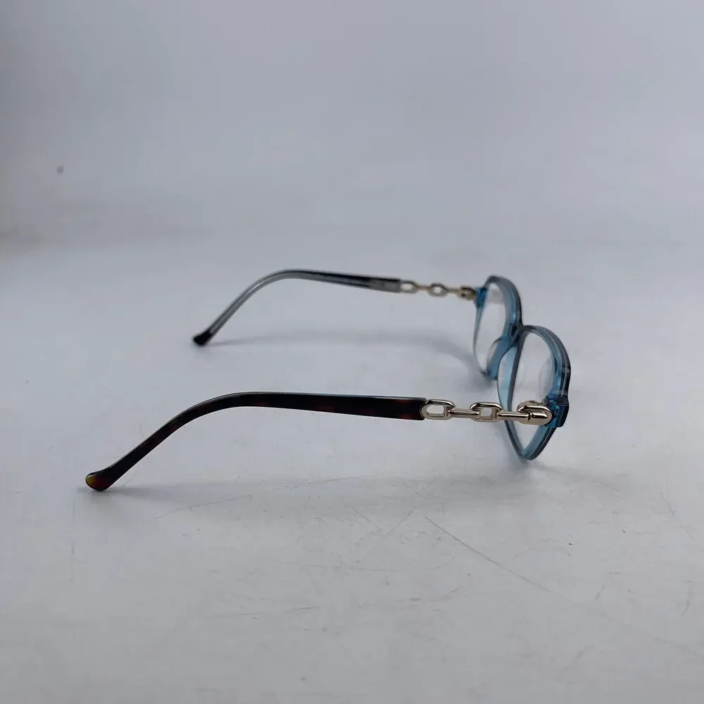 Tura R577 TOR Women's Eyeglasses Frame Black Blue‎ Plastic Full Rim 50-15-135mm
